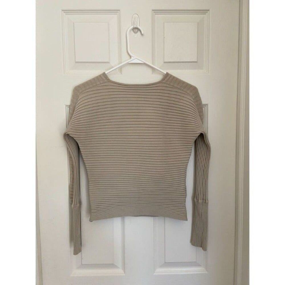 Tan Ribbed Top (Small) - Picture 3 of 3